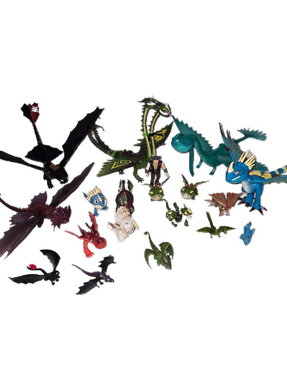 How To Train Your Dragon Movie Action Figure Loose Set Toothless 5 Large 14 Smal